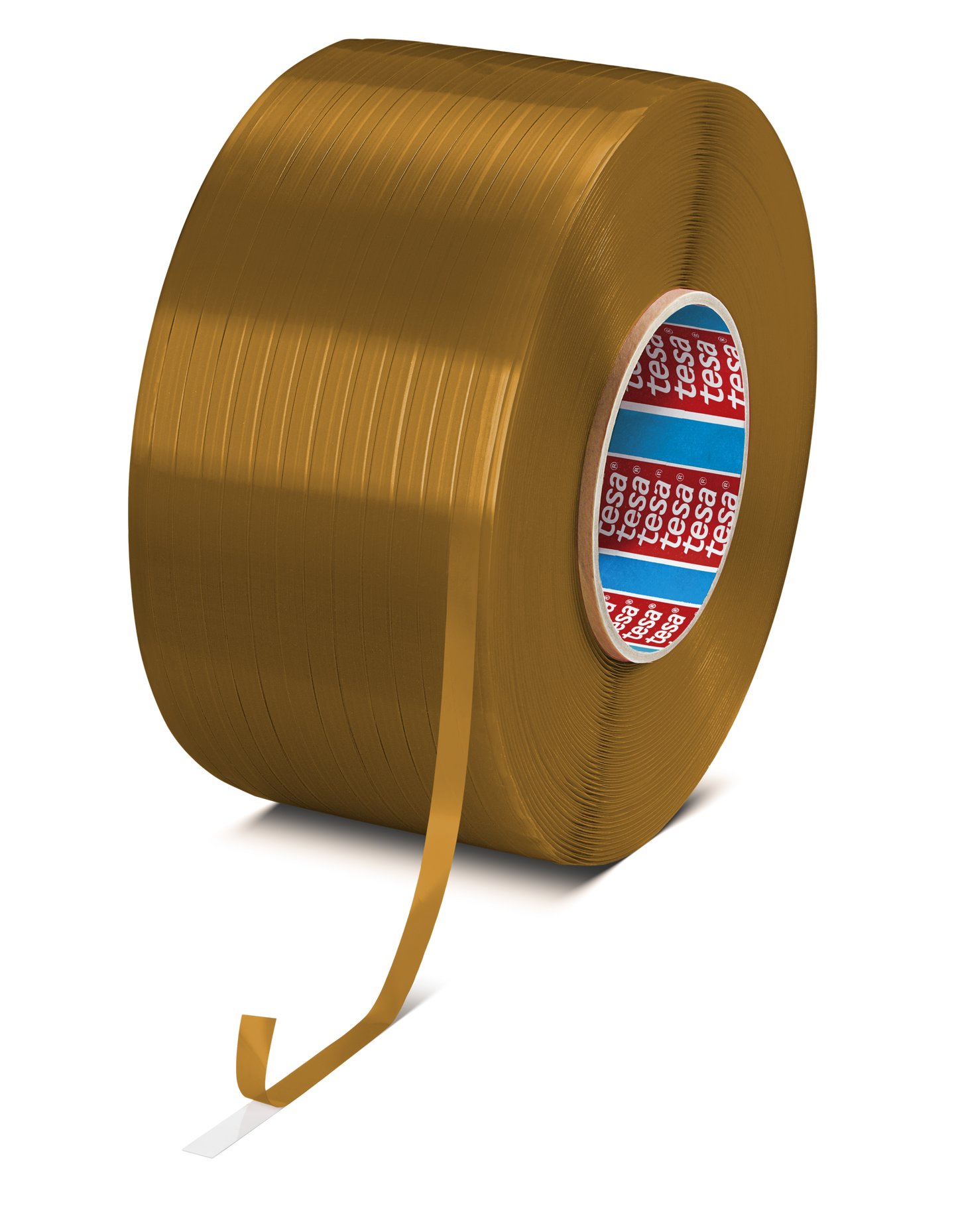 tesa® 51865 165µm double sided transparent PET film tape with asymmetrical product design - tesa-spool-double-sided-film-tape-brown-liner-pr-002.png