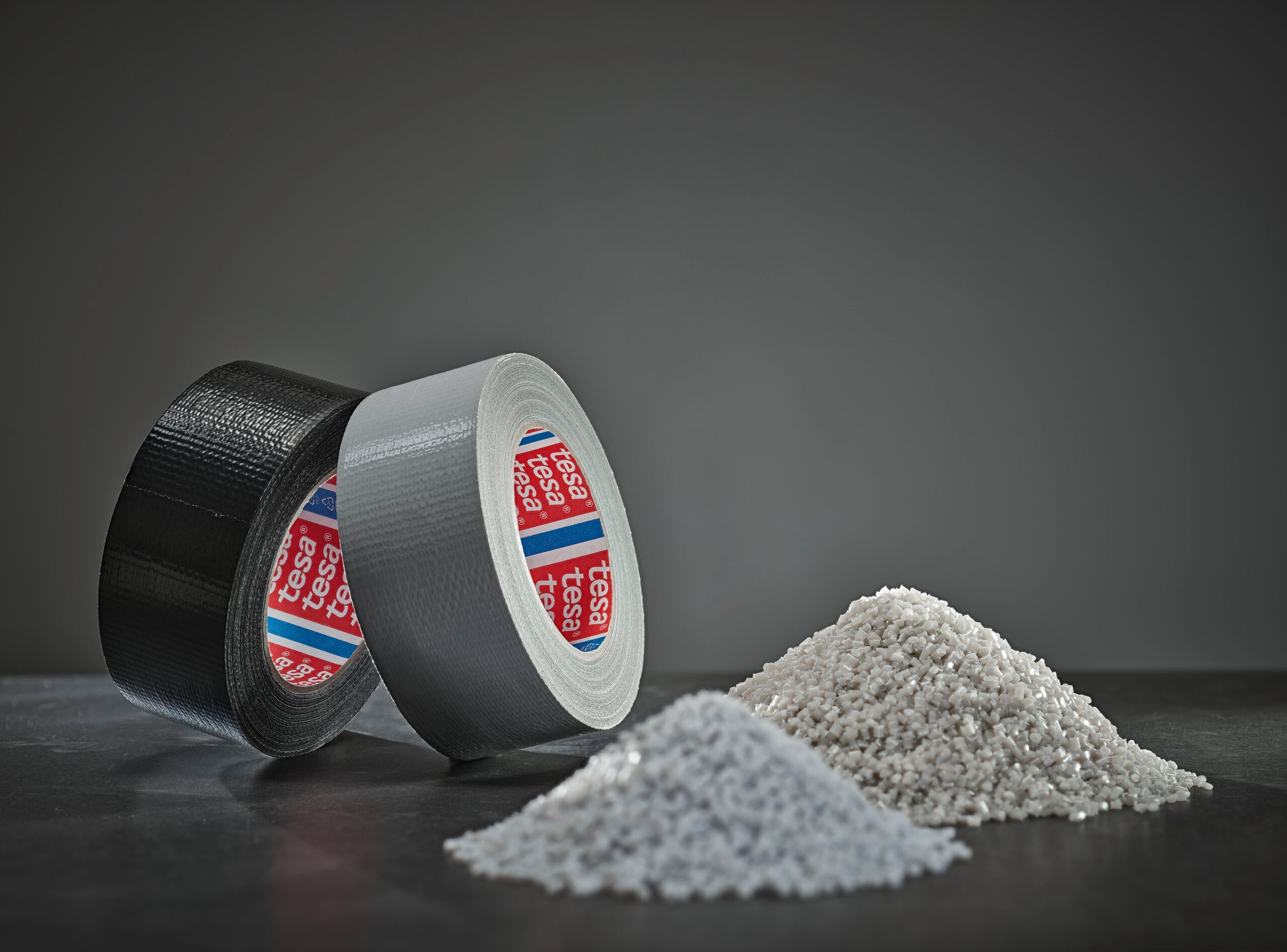 tesa® 4615RC 175µm utility grade duct tape with recycled share - 4615-duct-group-granulate-mood-01.jpg