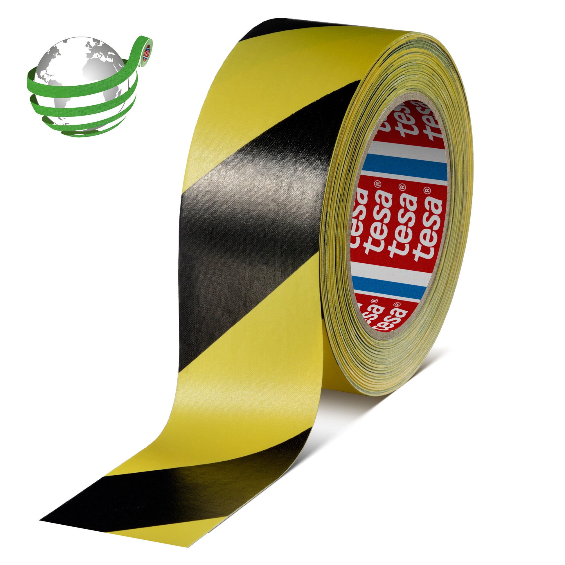 tesa® 4660 260 µm single-sided cloth tape for high-temperature labeling - tesa-06660-printed-cloth-tape-tesa-4660-066600001300-black-yellow-pr-with-marker.jpg