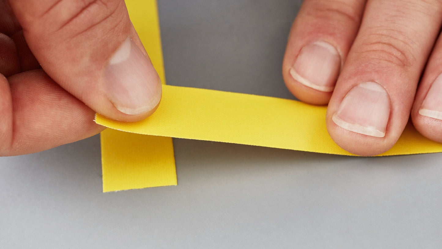 tesa® 4651 Premium Acrylic Coated Colored Cloth Tape - tesa-4651-premium-colored-cloth-tape-yellow-step4of6-ap.jpg