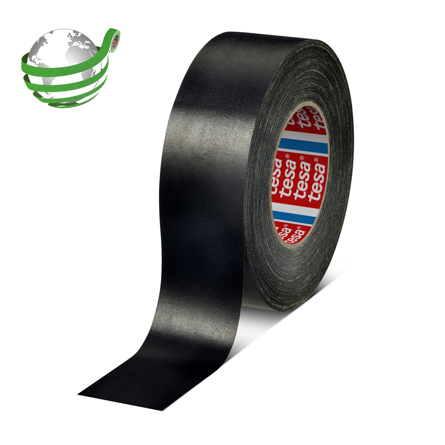 tesa® 4657 290 µm single-sided cloth tape for high temperature masking - tesa-4657-temperature-resistant-acrylic-cloth-tape-black-046570010900-pr-with-marker.jpg