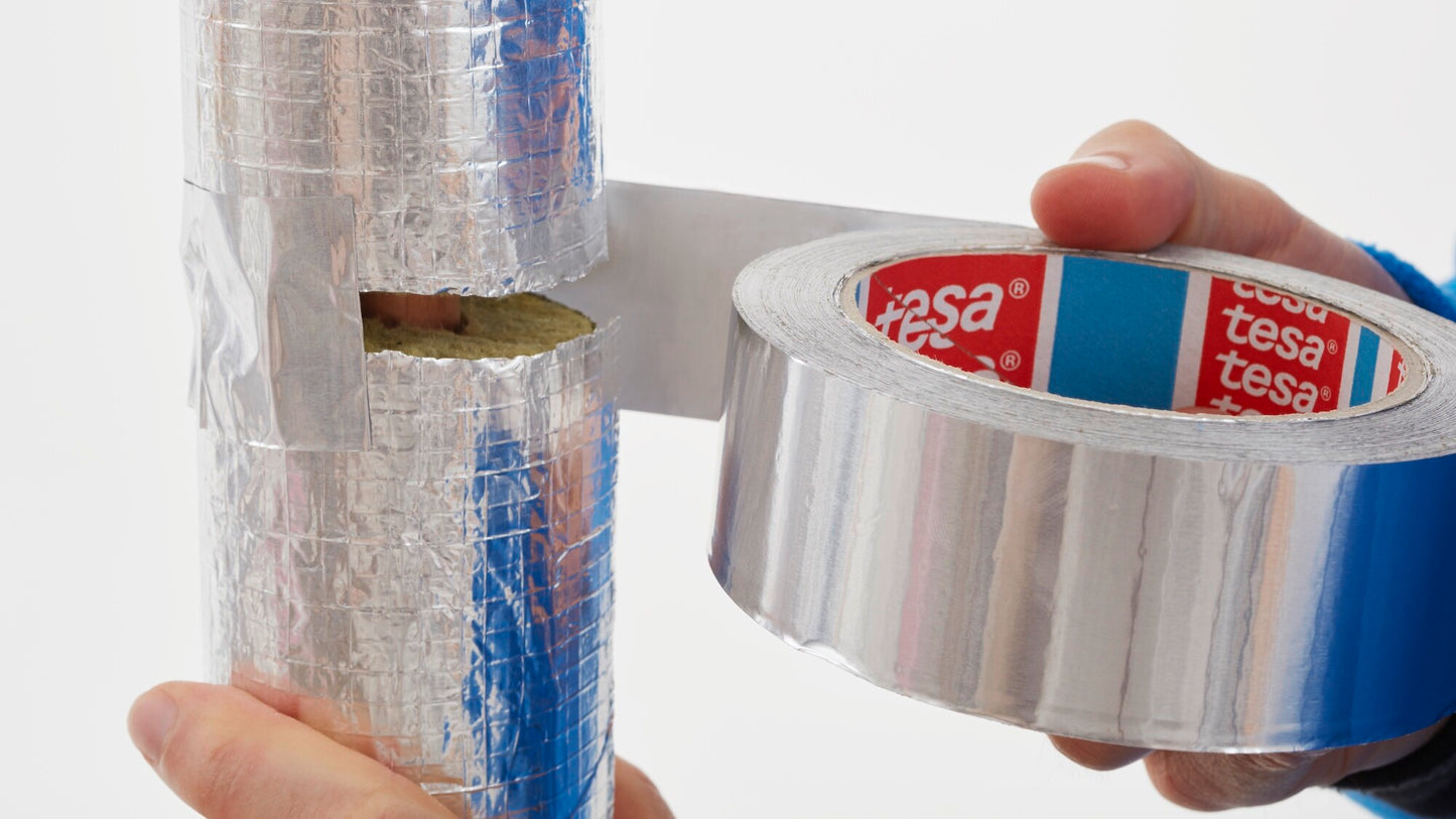 tesa® 60670 Robust aluminum tape - 75µ foil - tesa-60630-60650-60670-conformable-aluminum-tape-step1of5-ap.jpg