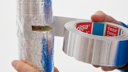tesa® 60670 Robust aluminum tape - 75µ foil - tesa-60630-60650-60670-conformable-aluminum-tape-step1of5-ap.jpg