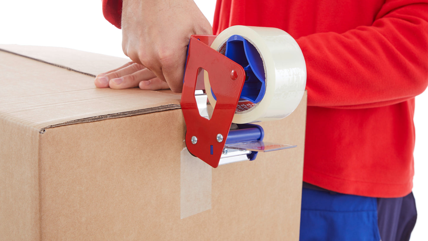 tesa® 64014PV0 Low noise packing tape - available in clear &amp; brown - tesa-64014-low-noise-packing-tape-step1of3.jpg